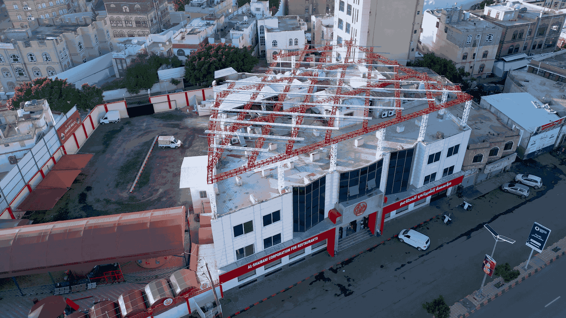 صورة من مشروع الطاقة الشمسية ل مطعم الشيباني بواسطة الراعبي